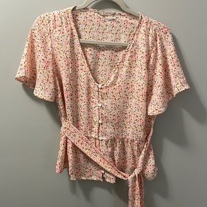 Floral Peplum Top